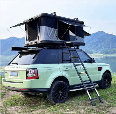 Spacious Outdoor Rooftop Tent with Windows and LED Light