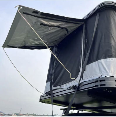 Spacious Outdoor Rooftop Tent with Windows and LED Light